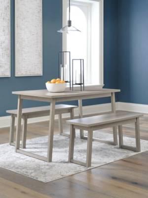 Ashley Loratti Dining Table and Benches (Set of 3) - D261-125