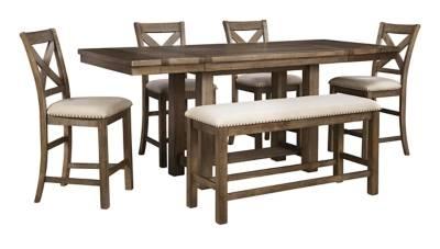 Ashley Moriville Counter Height Extendable Dining Table - D631-32