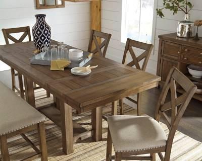 Ashley Moriville Counter Height Extendable Dining Table - D631-32