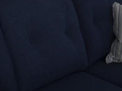 Décor-Rest Julie Sofa With 2 Pillows In Navy - Julie Sofa (Navy)