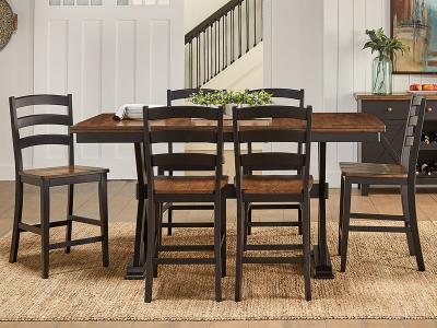 A-America Stormy Ridge Collection Gathering Height Trestle Table - STOBL6750