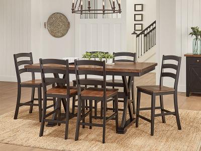 A-America Stormy Ridge Collection Gathering Height Trestle Table - STOBL6750