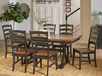 A-America Stormy Ridge Collection Trestle Table - STOBL6300
