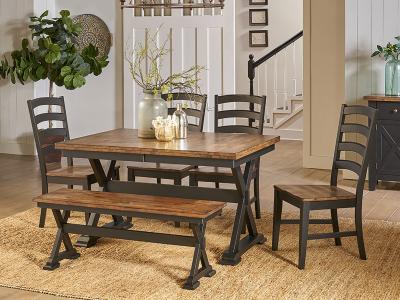 A-America Stormy Ridge Collection Trestle Table - STOBL6300