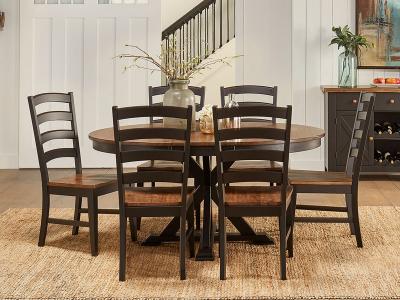 A-America Stormy Ridge Dining Collection Round To Oval Table - STOBL6250