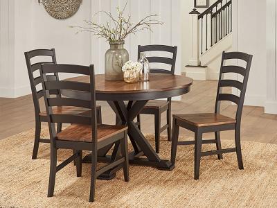 A-America Stormy Ridge Dining Collection Round To Oval Table - STOBL6250