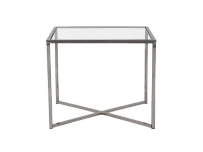 Décor-Rest Glass Cross Over End Table -  Cross Over End Table