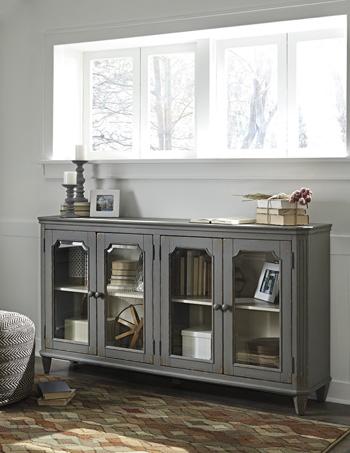 Ashley Furniture Mirimyn Accent Cabinet T505-662 Antique Gray