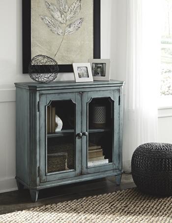 Ashley Furniture Mirimyn Accent Cabinet T505-742 Antique Teal