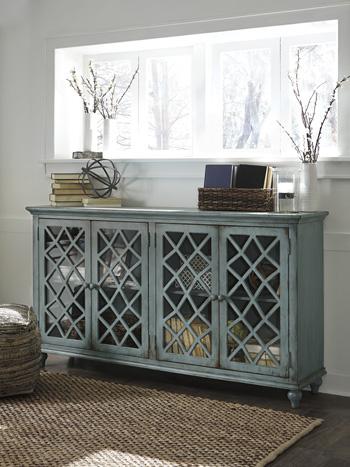 Ashley Furniture Mirimyn Accent Cabinet T505-762 Antique Teal
