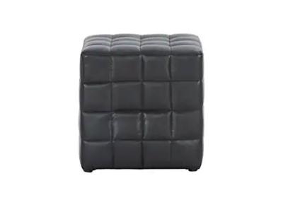 Monarch Cube Accent Ottoman in Black - Cube Accent Ottoman (Black)