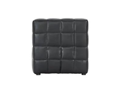 Monarch Cube Accent Ottoman in Black - Cube Accent Ottoman (Black)