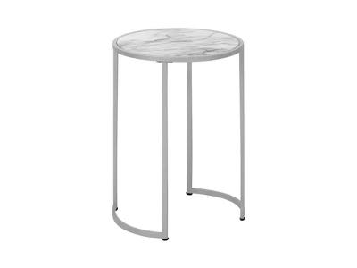 Monarch Lia Accent Table in White - Lia Accent Table