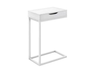 Monarch Esme Accent Table in White - Esme Accent Table (White)