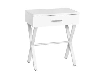 Monarch Cloe Accent Table in White - Cloe Accent Table (White)