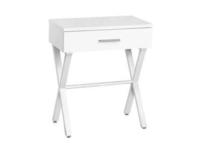 Monarch Cloe Accent Table in White - Cloe Accent Table (White)