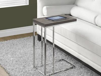 Monarch Aly Accent Table in Dark Taupe - Aly Accent Table (Dark Taupe)