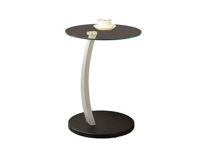 Monarch Crescent Accent Table in Black - Crescent Accent Table