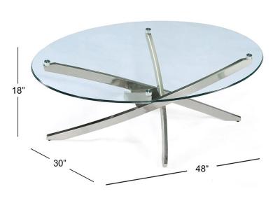 Magnussen Zila Oval Cocktail Table  - T2050-47
