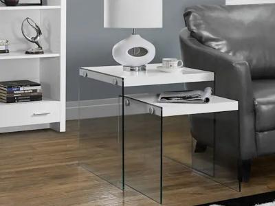 Monarch Elle Nesting Table in White - Elle Nesting Table (White)