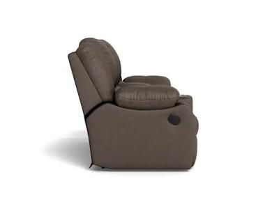 Palliser Mira Power Reclining Loveseat Console with Cupholder in Bali Carob - Mira Power Reclining Loveseat Console with Cupholder (Bali Carob)