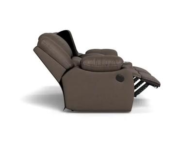 Palliser Mira Power Reclining Loveseat Console with Cupholder in Bali Carob - Mira Power Reclining Loveseat Console with Cupholder (Bali Carob)