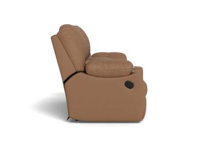 Palliser Mira Power Reclining Loveseat Console with Cupholder in Bali Cider - Mira Power Reclining Loveseat Console with Cupholder (Bali Cider)