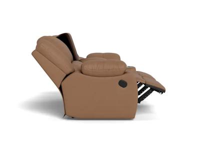 Palliser Mira Power Reclining Loveseat Console with Cupholder in Bali Cider - Mira Power Reclining Loveseat Console with Cupholder (Bali Cider)