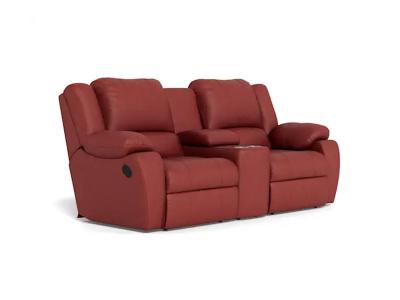 Palliser Mira Power Reclining Loveseat Console with Cupholder in Bali Currant - Mira Power Reclining Loveseat Console with Cupholder (Bali Currant)