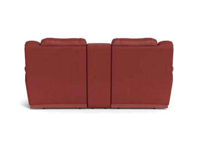 Palliser Mira Power Reclining Loveseat Console with Cupholder in Bali Currant - Mira Power Reclining Loveseat Console with Cupholder (Bali Currant)