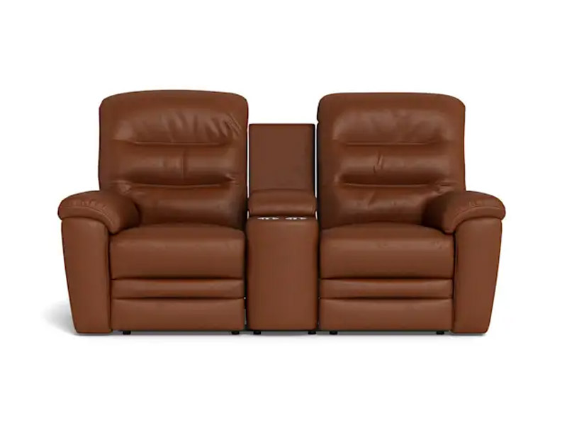 Keiran Power Reclining Loveseat with Power Headrest, Power Lumbar, Console