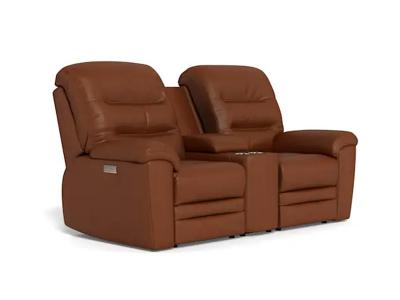 Palliser Keiran Power Reclining Loveseat with Power Headrest Power Lumbar and Console in Solana Africa - Keiran Power Reclining Loveseat (Solana Africa)