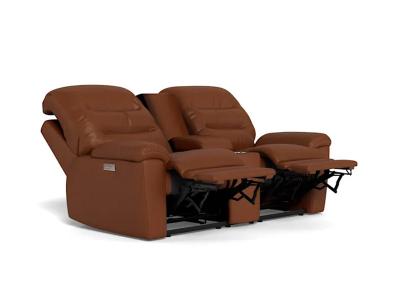 Palliser Keiran Power Reclining Loveseat with Power Headrest Power Lumbar and Console in Solana Africa - Keiran Power Reclining Loveseat (Solana Africa)