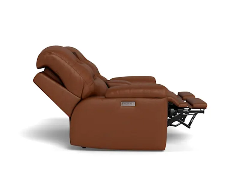 Keiran Power Reclining Loveseat with Power Headrest, Power Lumbar, Console