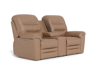 Palliser Keiran Power Reclining Loveseat with Power Headrest Power Lumbar and Console in Solana Trail - Keiran Power Reclining Loveseat (Solana Trail)