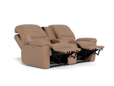 Palliser Keiran Power Reclining Loveseat with Power Headrest Power Lumbar and Console in Solana Trail - Keiran Power Reclining Loveseat (Solana Trail)