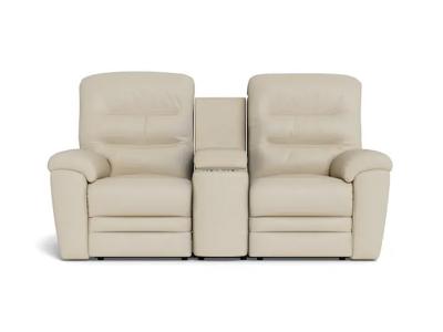 Palliser Keiran Power Reclining Loveseat with Power Headrest Power Lumbar and Console in Solana Tusk - Keiran Power Reclining Loveseat (Solana Tusk)