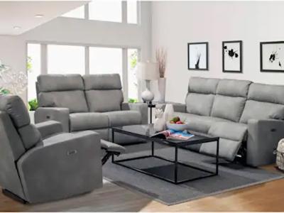 Palliser Fairbrook Power Reclining Sofa With Power Headrest In Denver Ash - Fairbrook Power Reclining Sofa With Power Headrest