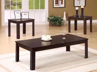 Monarch Linton 3 Pack Tables in Espresso - Linton 3 Pack Tables