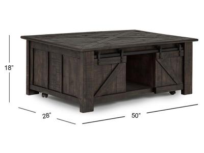 Magnussen Garrett Rectangular Lift Top Cocktail Table w/Casters - T3778-50