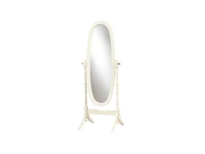 Monarch Cheval Mirror in White - Cheval Mirror (White)