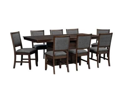 A-America Chesney 5 Piece Casual Dining in Falcon Brown - Chesney Casual Dining