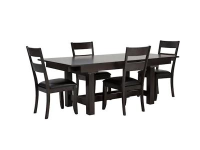 A-America Extension 5 Piece Formal Dining in Warm Grey - Extension 5Piece Formal Dining