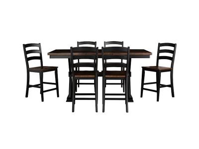 A-America Stormy Ridge 5 Piece Pub Dining in Chicory/Slate Black - Stormy Ridge Pub 5Piece Dining