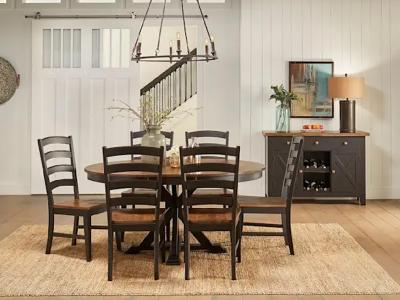 A-America Stormy Ridge 5 Piece Dining in Chicory/Slate Black - Stormy Ridge 5Piece Dining(Chicory)