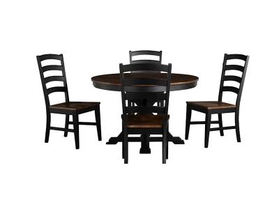 A-America Stormy Ridge 5 Piece Dining in Chicory/Slate Black - Stormy Ridge 5Piece Dining(Chicory)