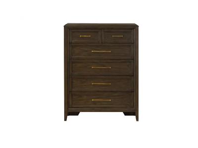 A-America Bryson Dresser Chest in Smokey Bronze - Bryson Chest