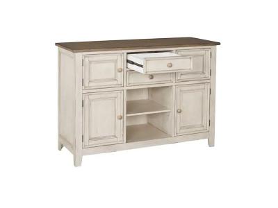 A-America Beacon Dining Storage Server in Smoky White/Peppercorn - Beacon Server