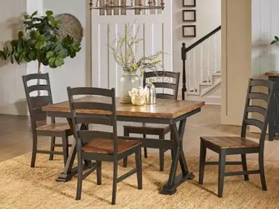 A-America Stormy Ridge 5Piece Dining in Chicory/Slate Black - Stormy Ridge 5Piece Dining