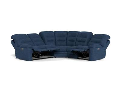 Palliser Keiran Symmetrical 5 Piece Power Reclining Sectional in Sanctuary Smoke - Keiran 5Piece Sectional(Sanctuary Sky)